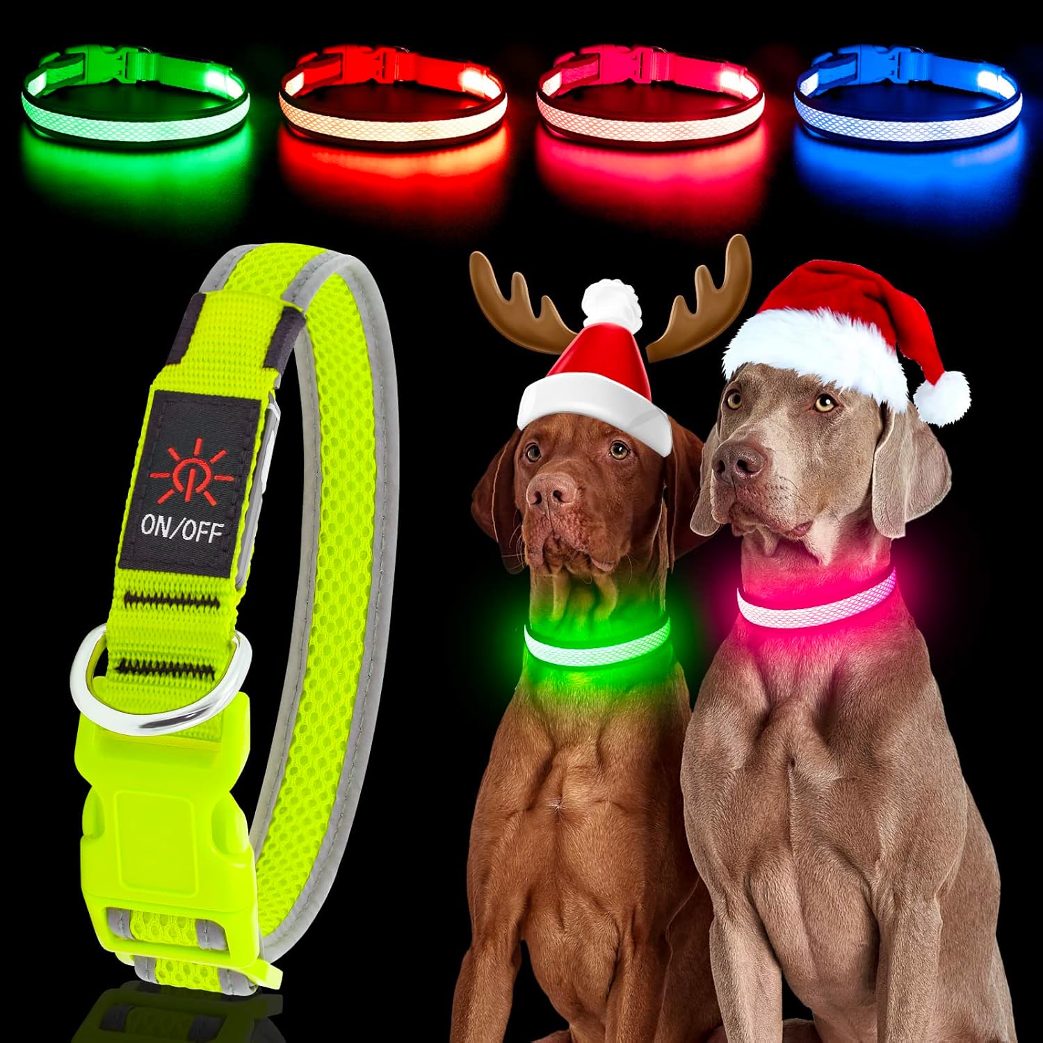 YFbrite Light Up Dog Collar