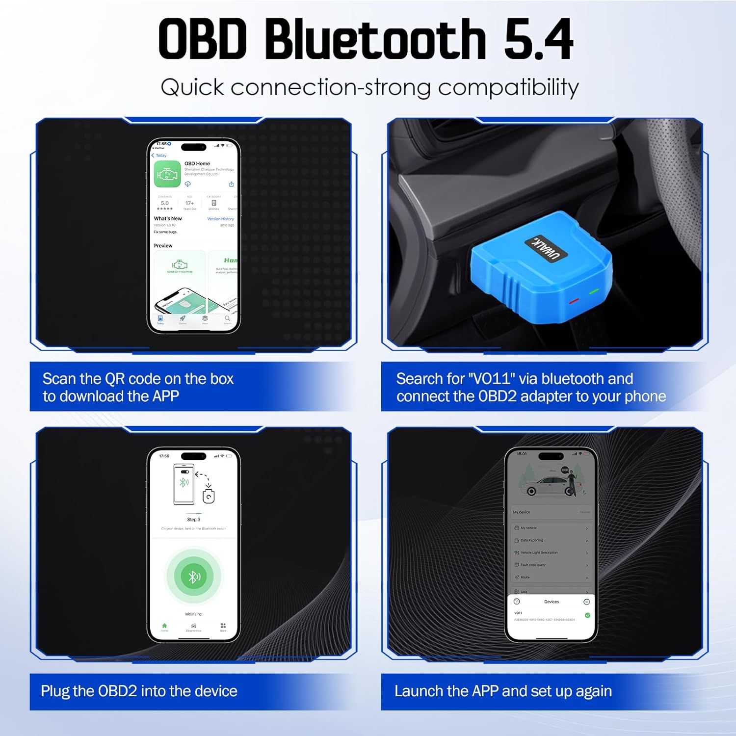 UWALK OBD2 Bluetooth Scanner