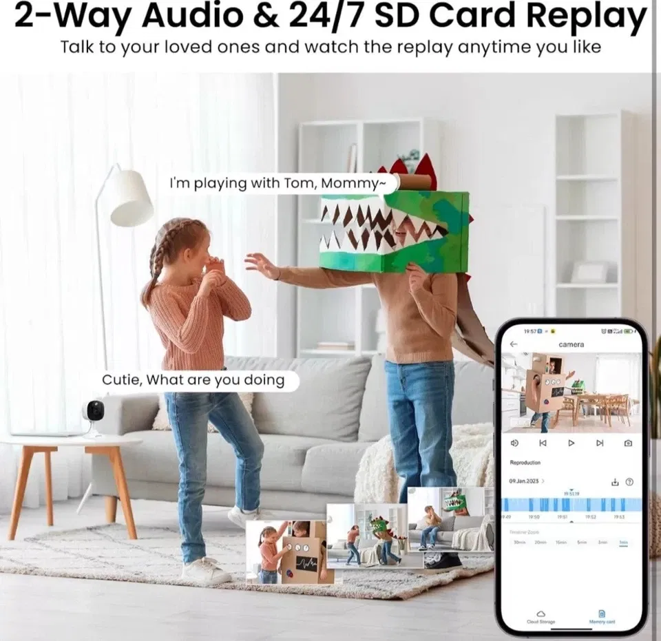 AOQEE 2K Cameras For Home Security