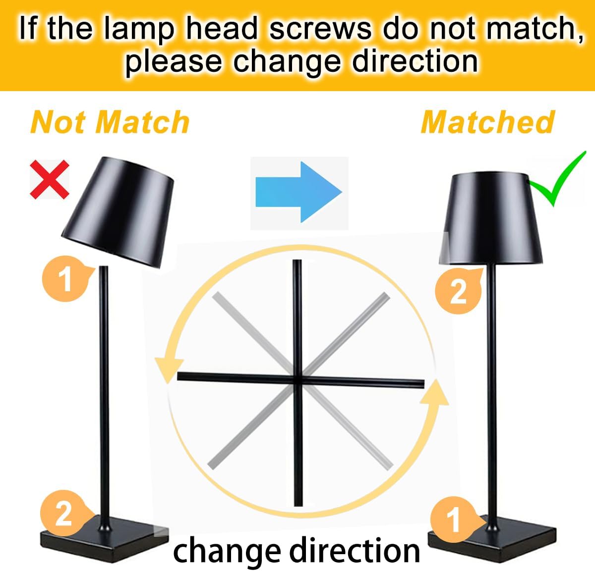 Kacon Battery Operated Table Lamp