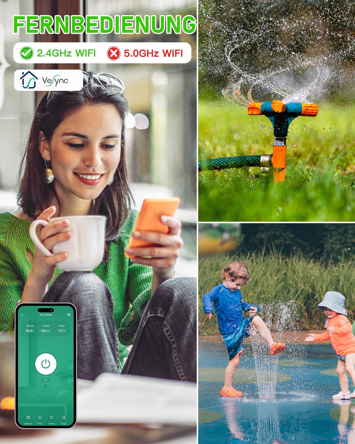 GreenSun Alexa Socket WiFi Socket Outdoor