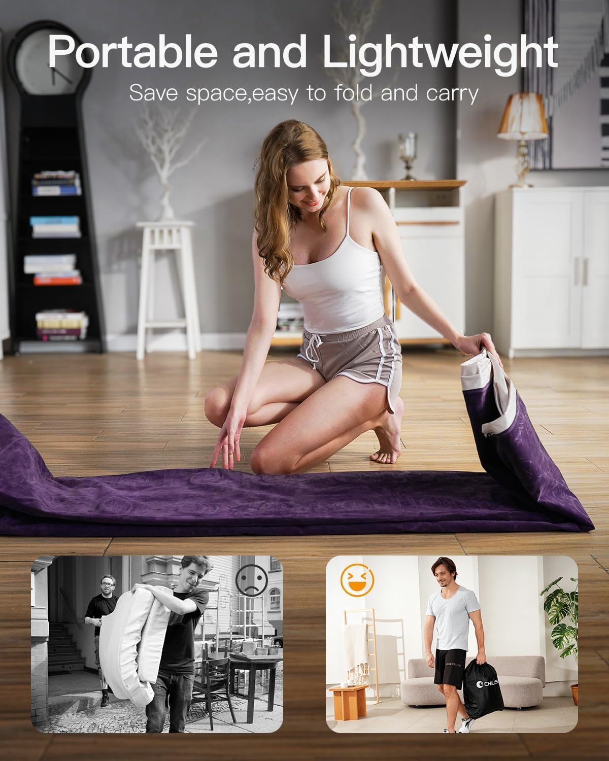 CHILLSUN Twin Air Mattress Inflatable Airbed