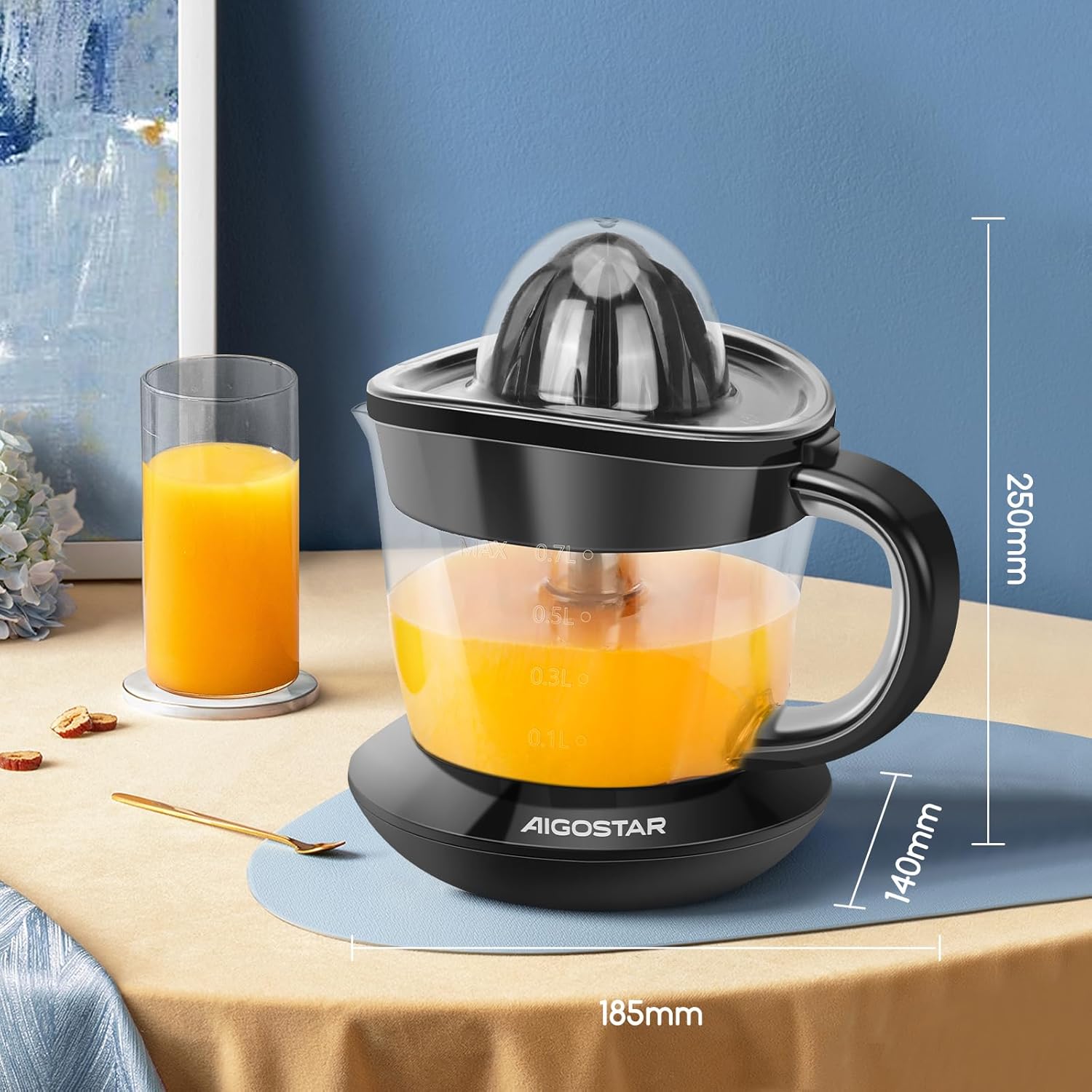 Aigostar Orange Electric Citrus Juicer