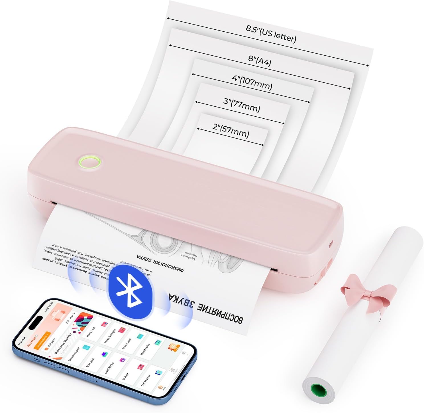 MUNBYN Portable Wireless Printer