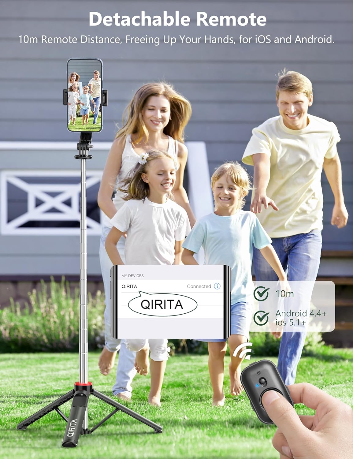 Selfie Stick Tripod With Remote