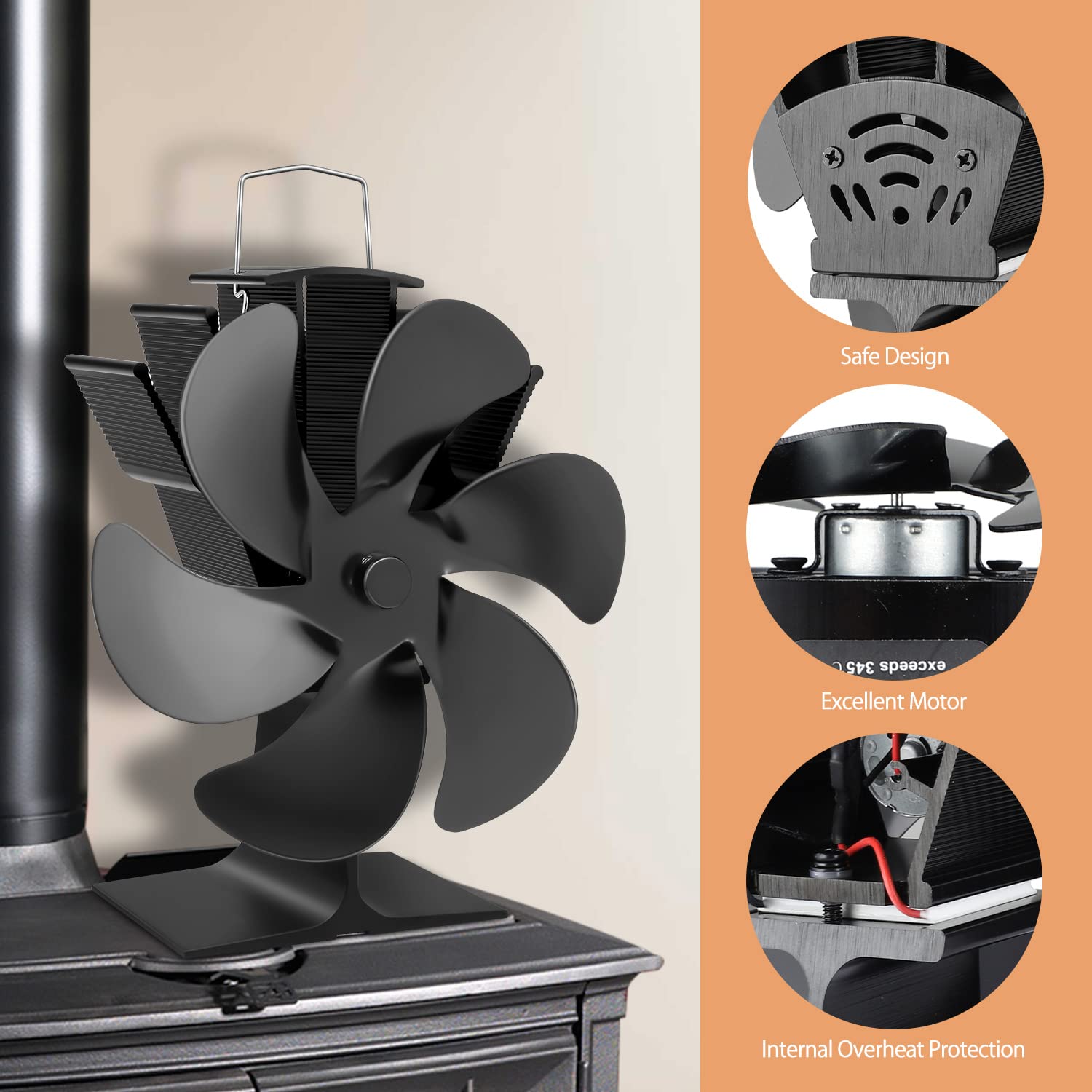 Heat Powered Stove Fan,
