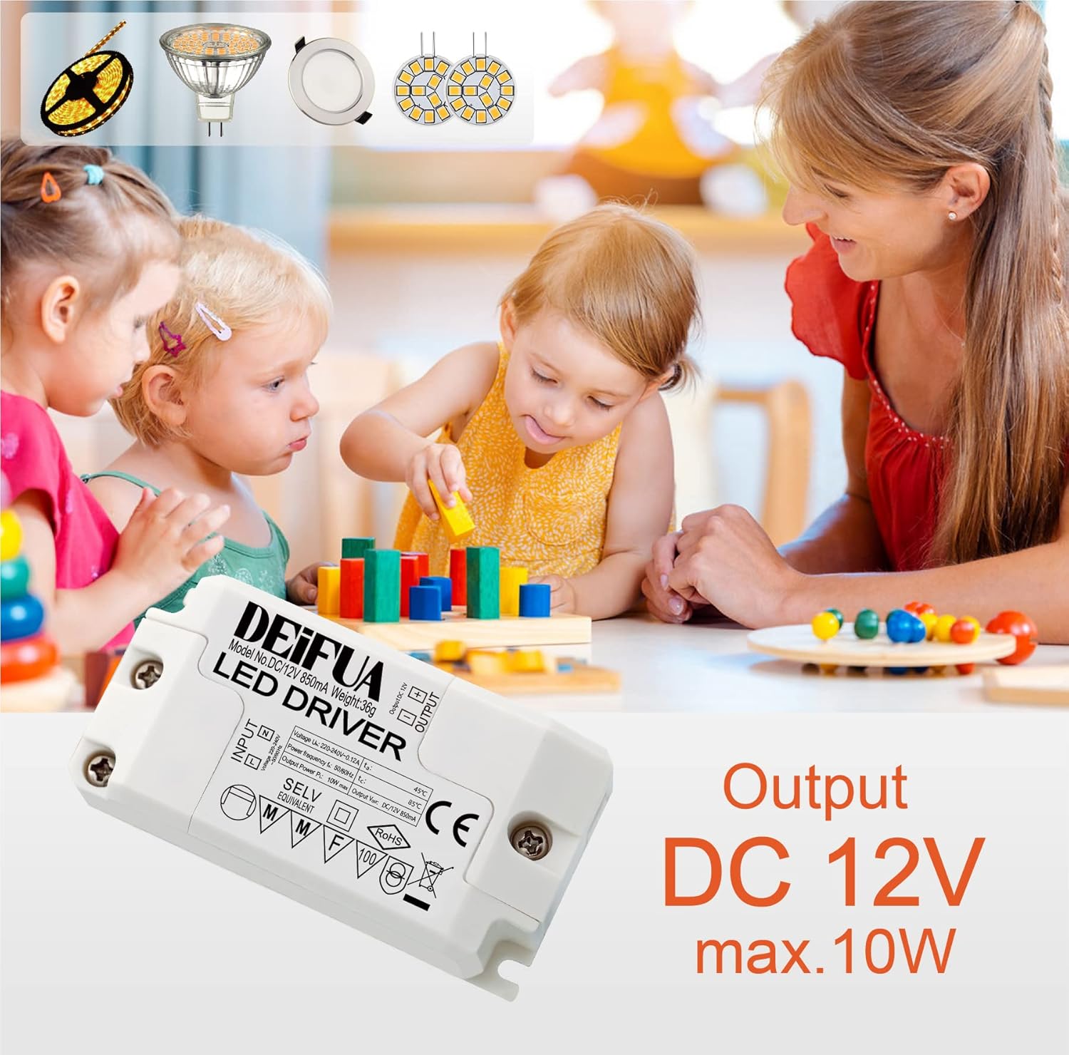 DEIFUA Pack Of 2 LED