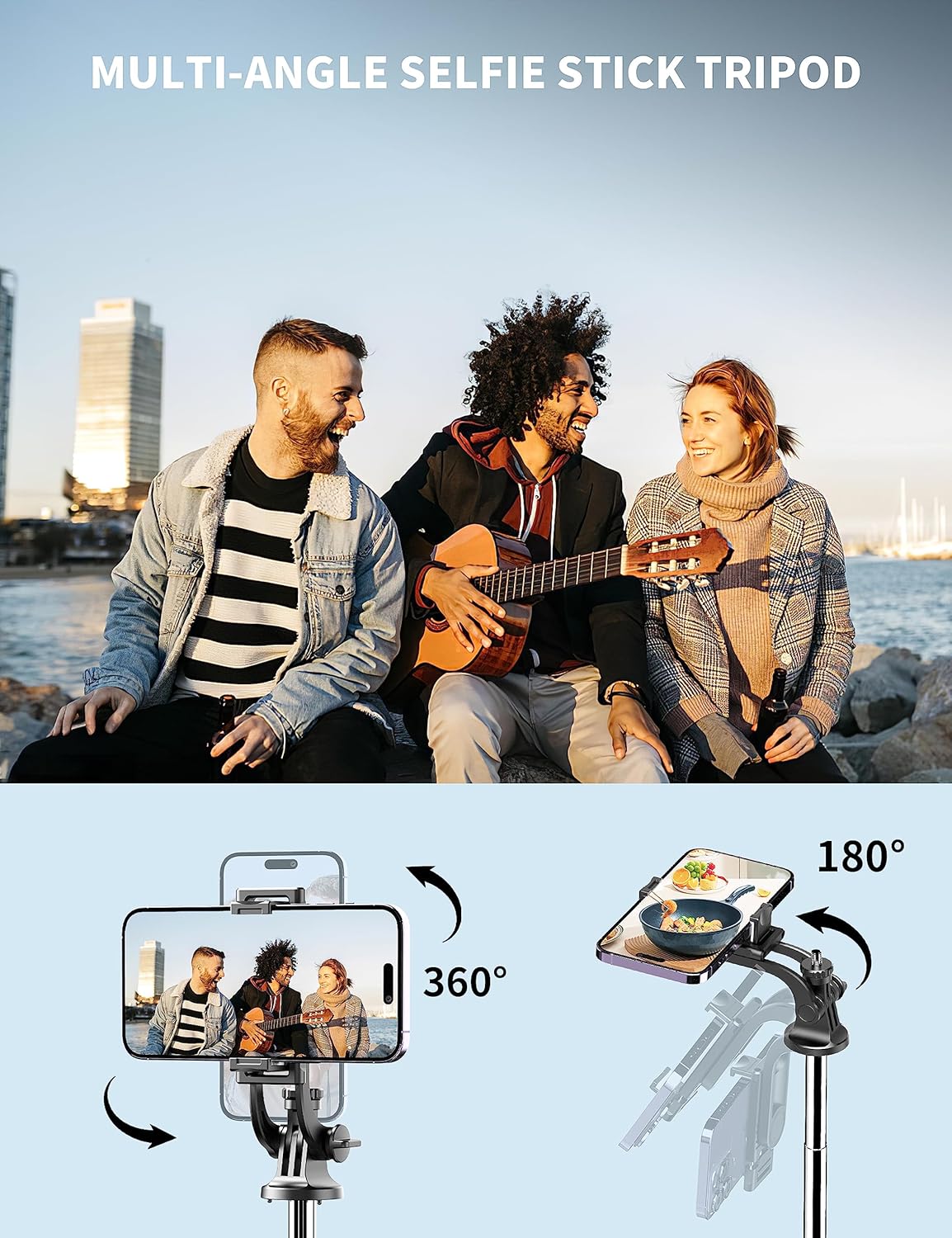 SelfieShow 71" Phone Tripod & Selfie Stick