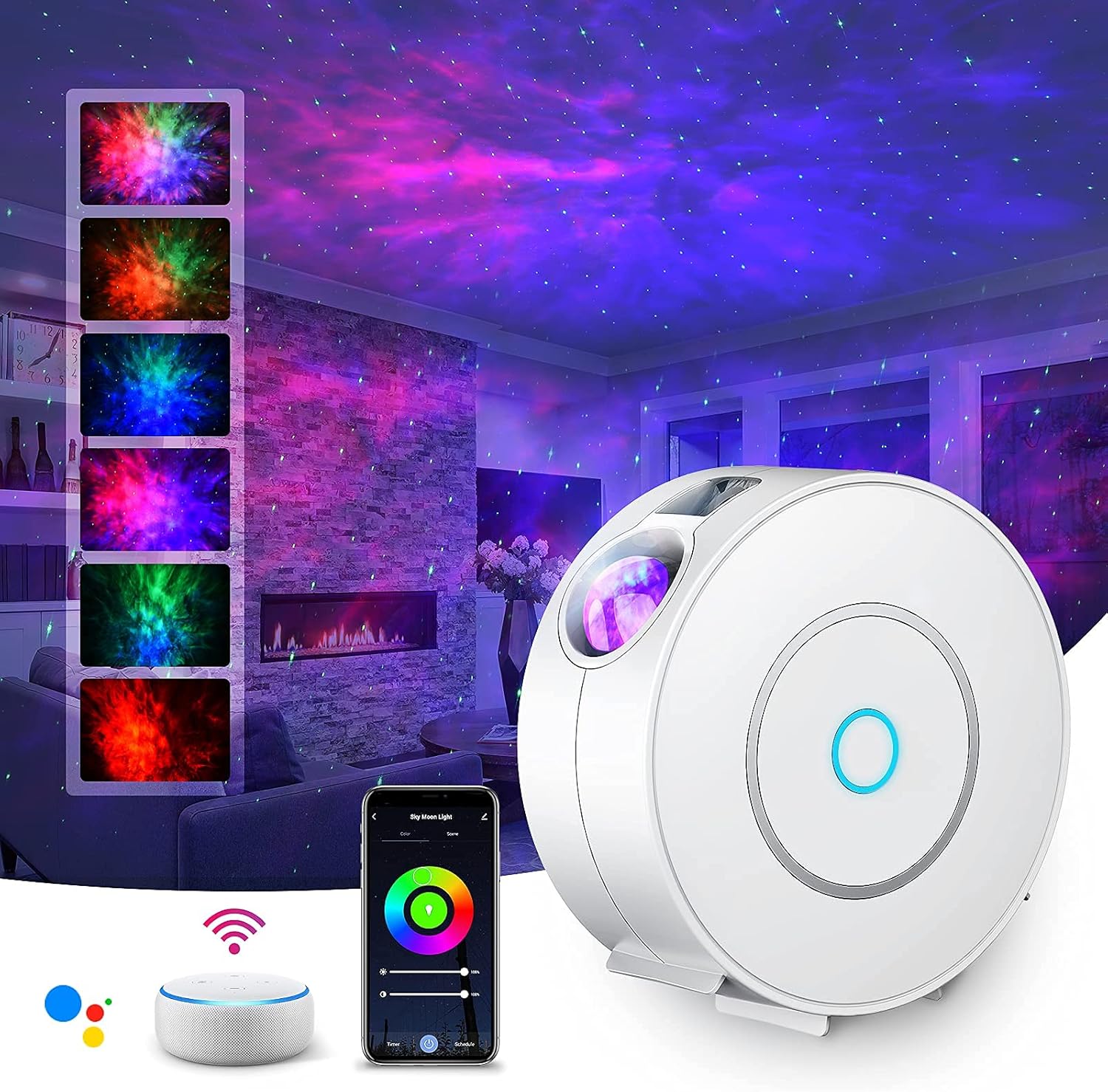 Led Alexa Starry Sky Projector