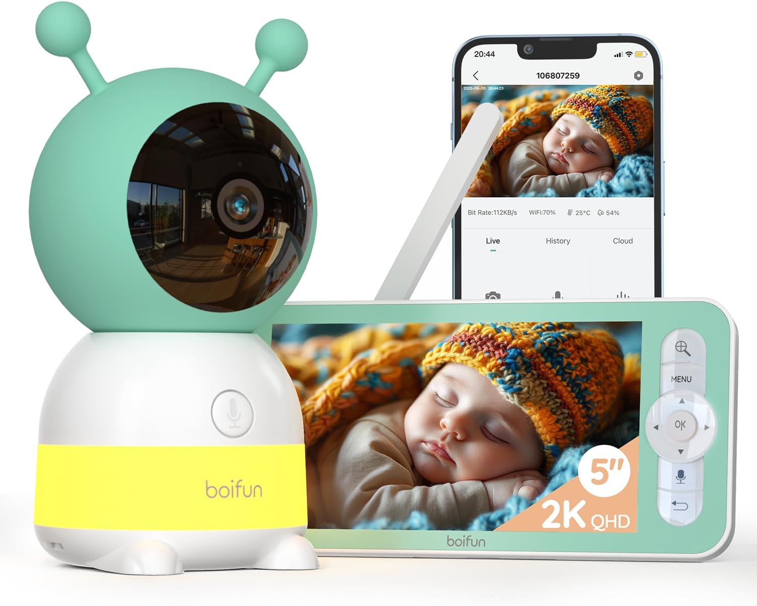 BOIFUN 5'' Video Baby Monitor