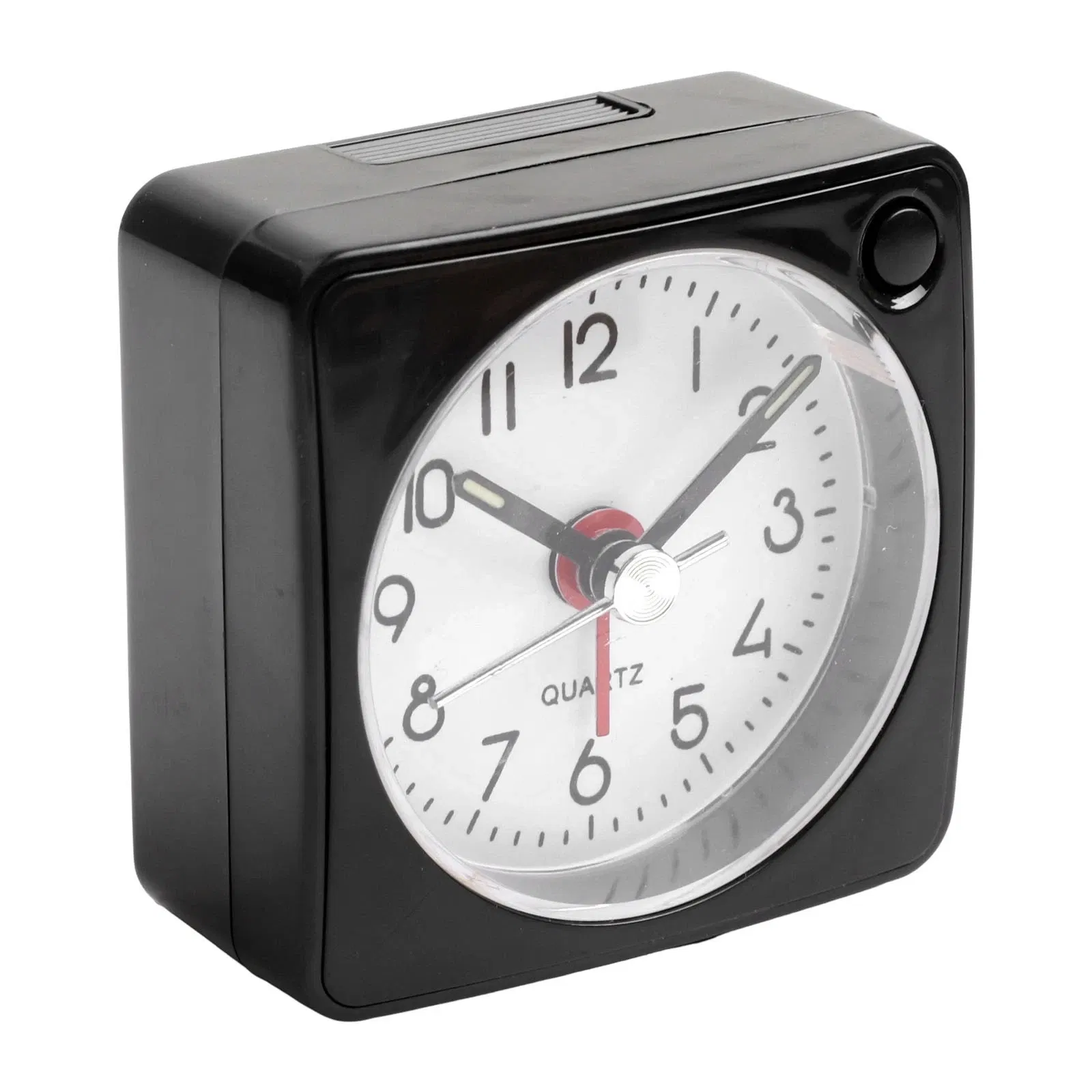 Compact Black Alarm Clock