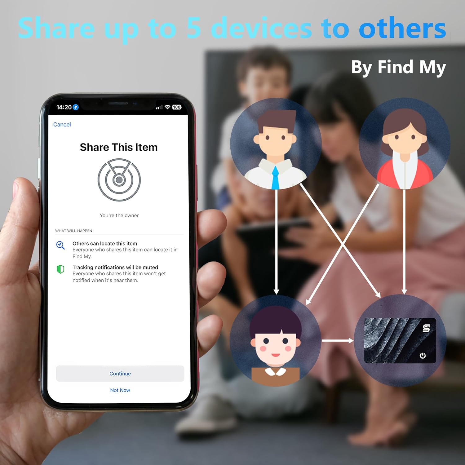 SEINXON Wallet Tracker Wireless Recharging