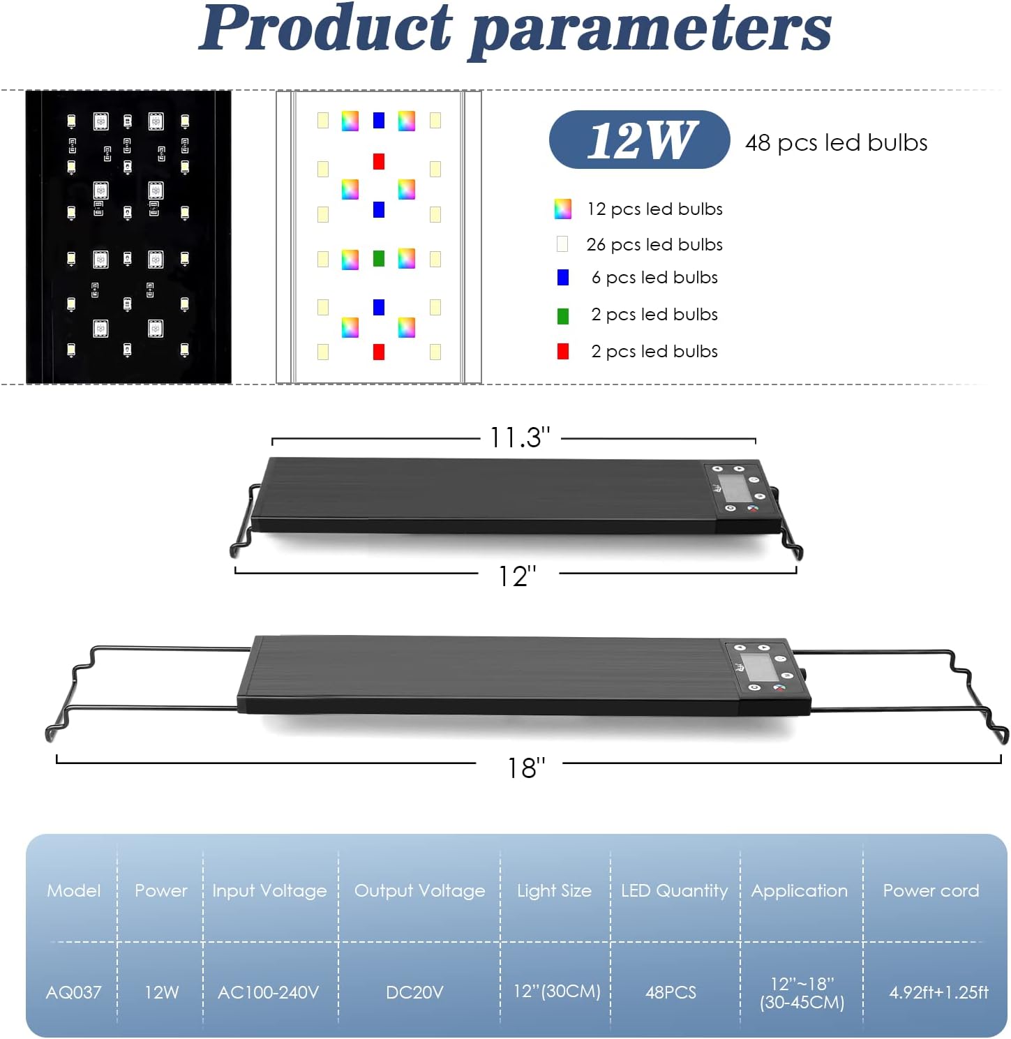 AQQA Aquarium Light