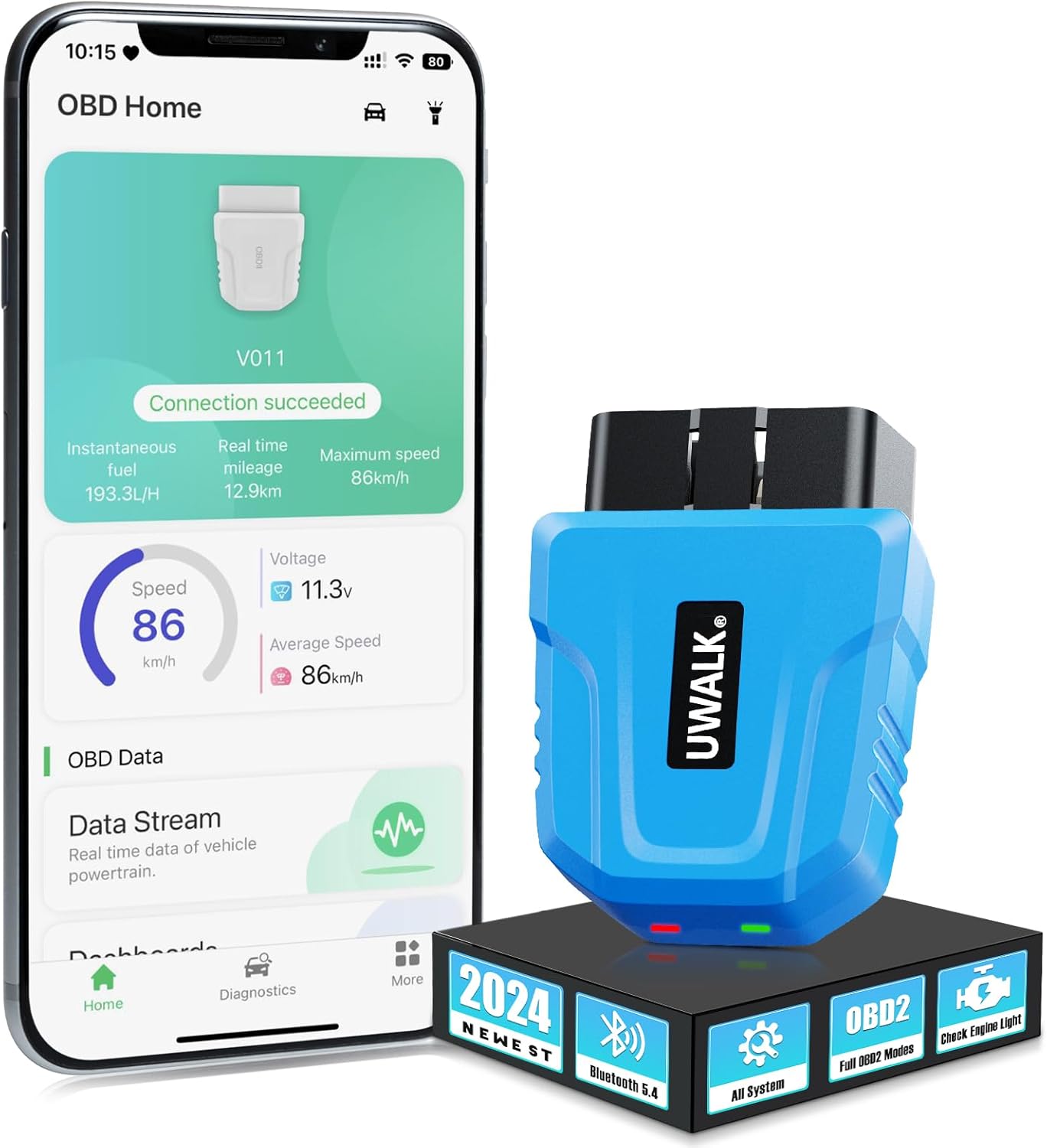 UWALK OBD2 Bluetooth Scanner