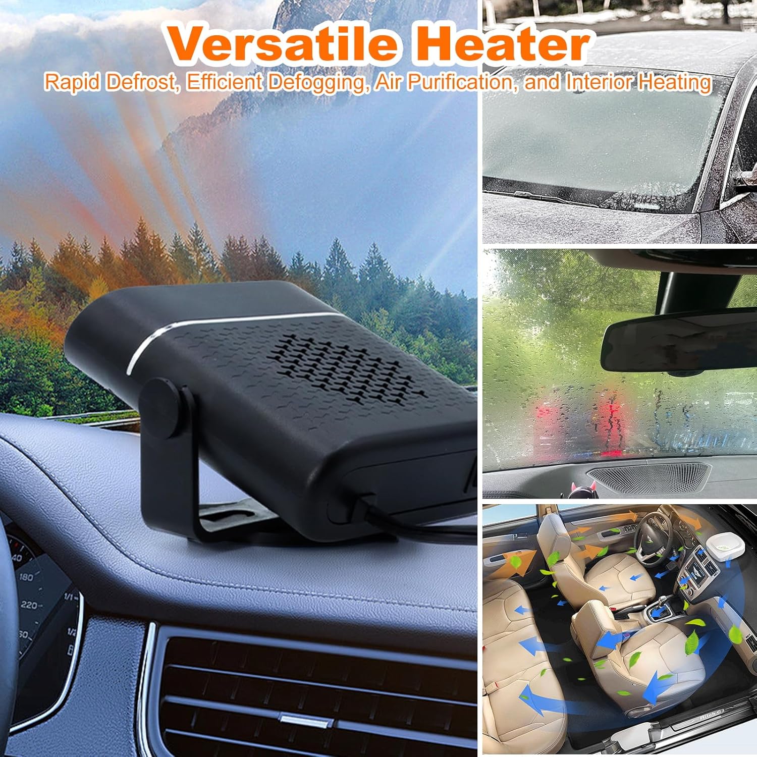 2-in-1 Multi-Function Portable Car Heater