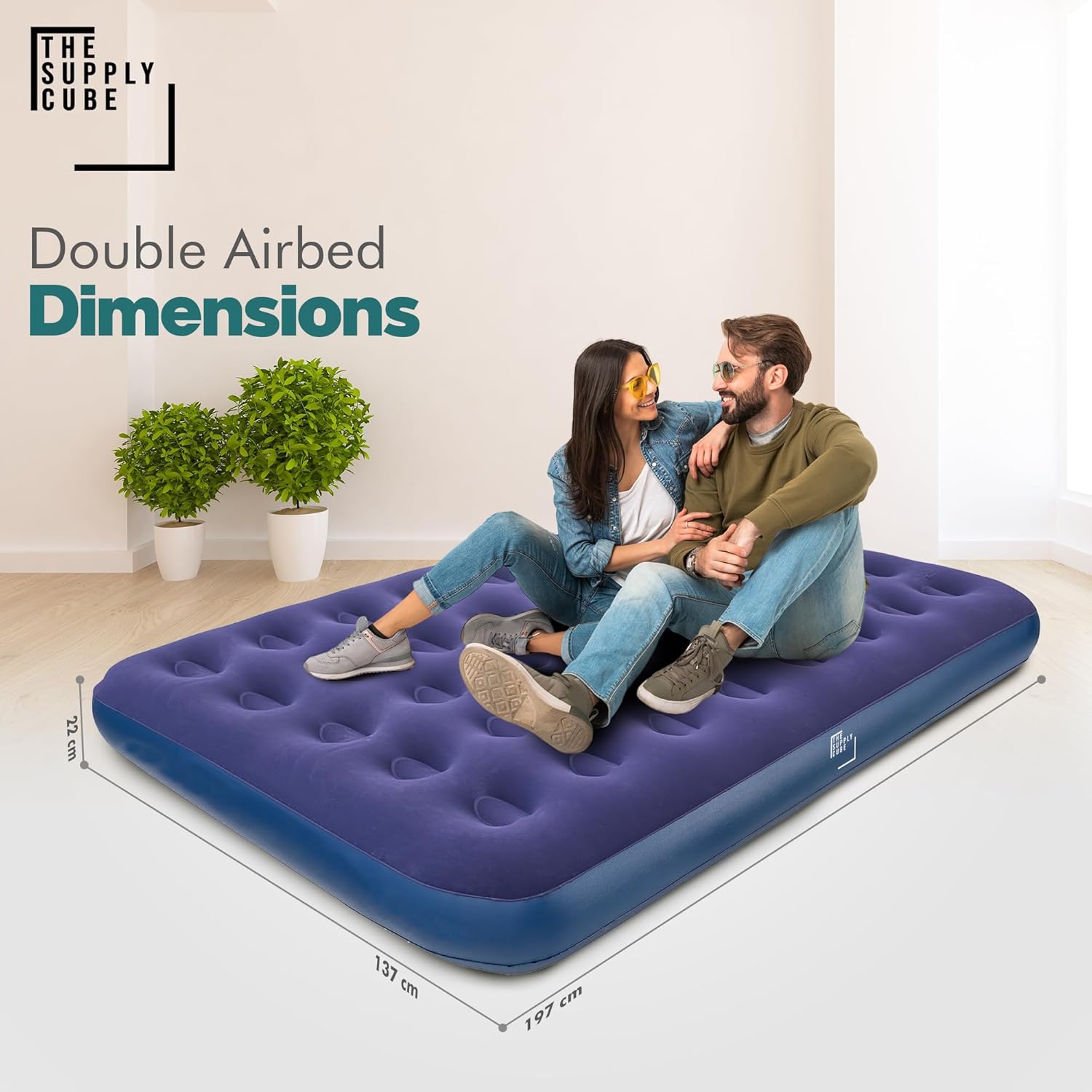 Supply Cube Double Air Bed