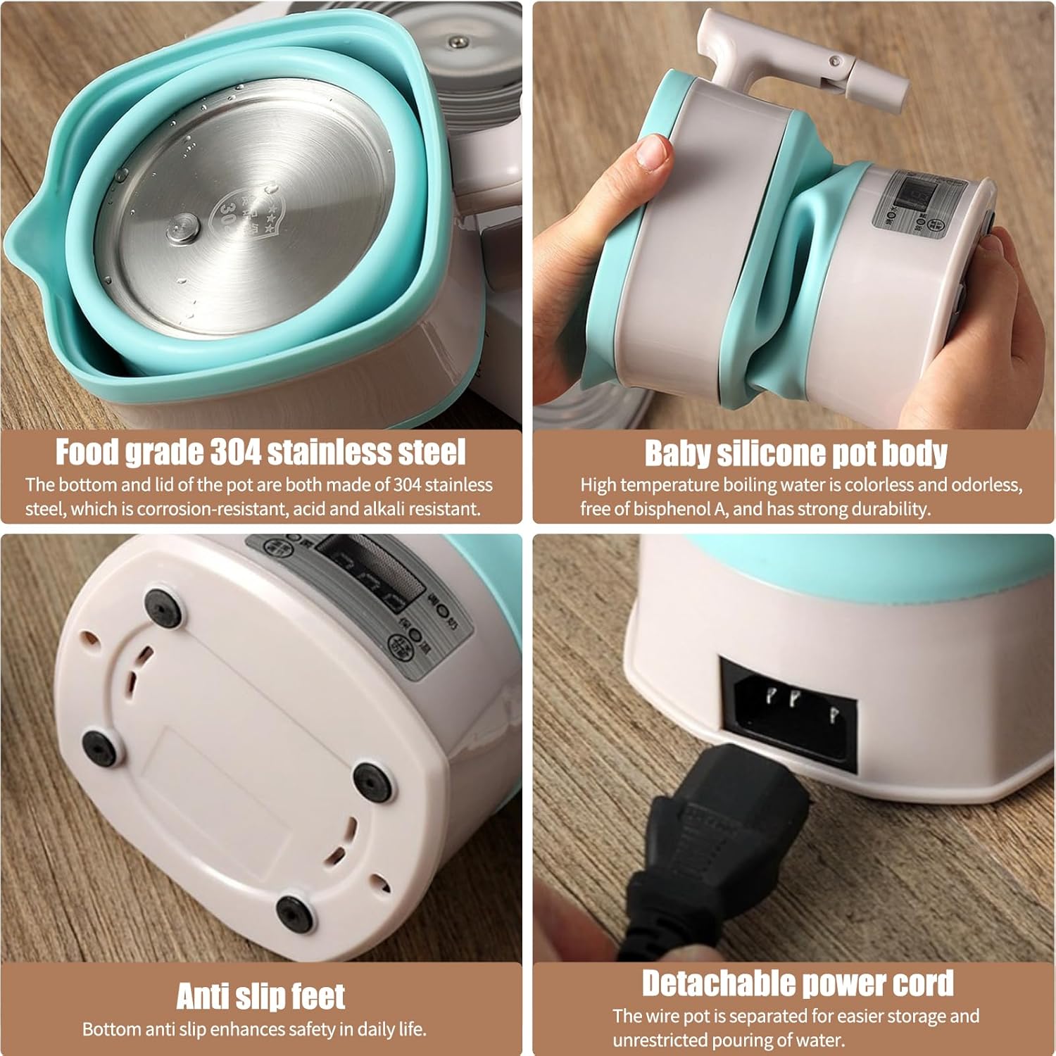 Maxant Portable Folding Electric Kettle