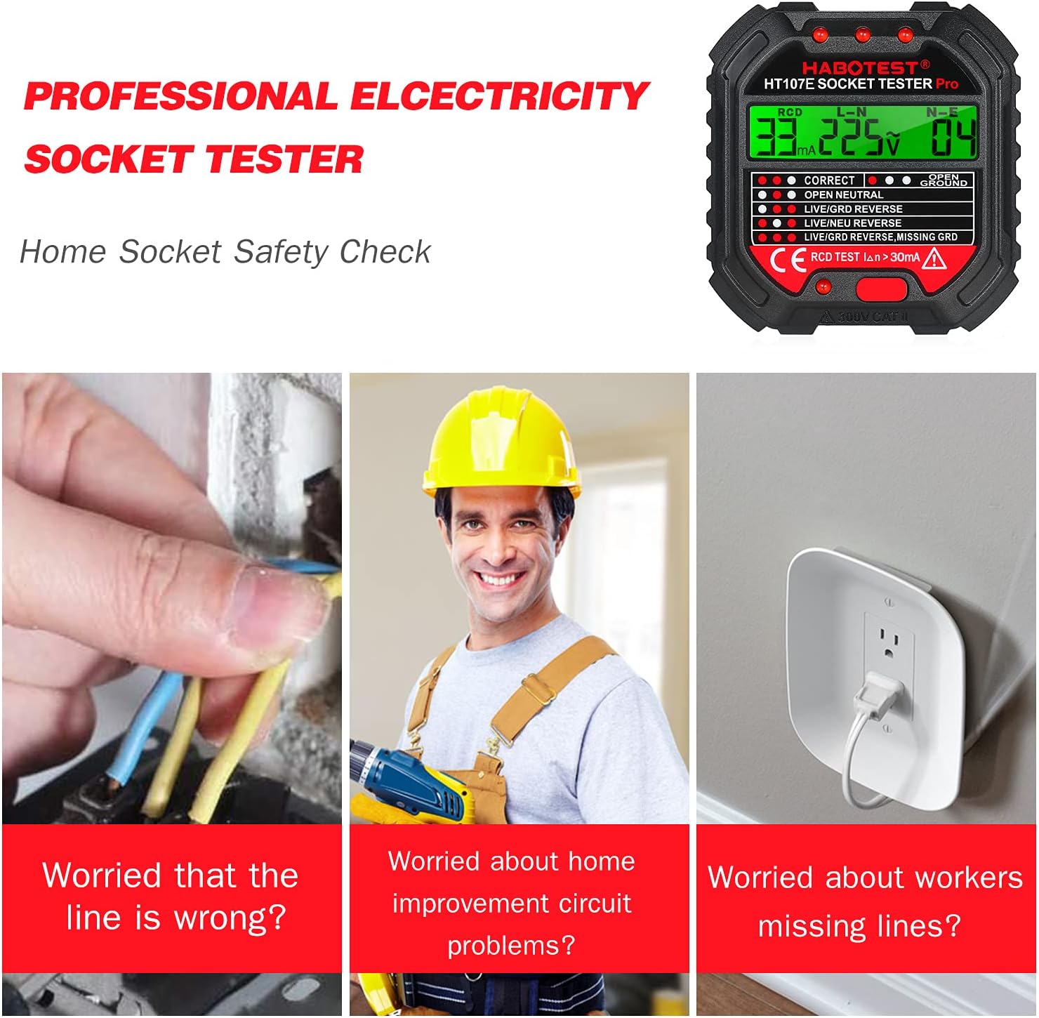Eacam GFCI Outlet Tester